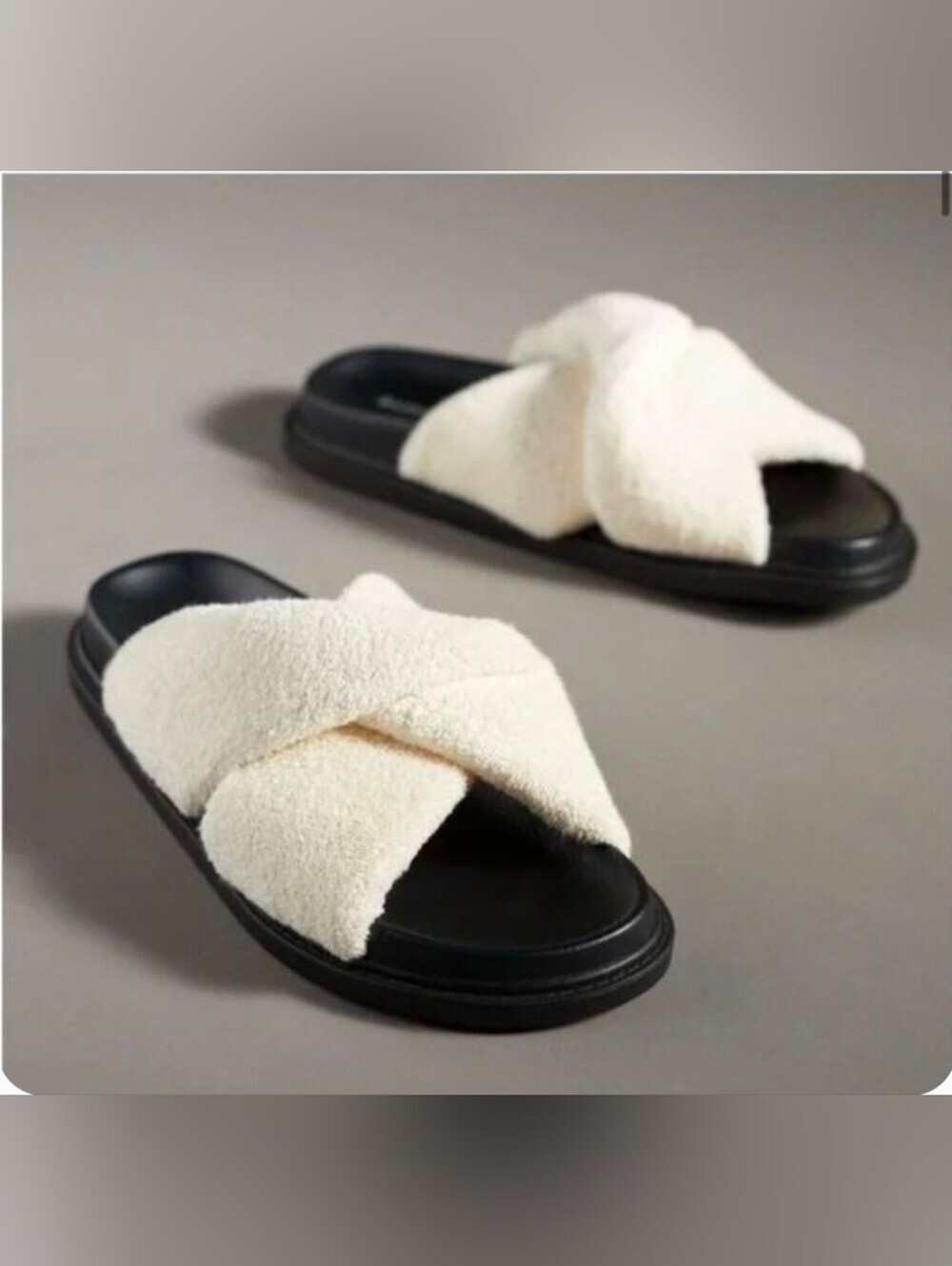 Anthropologie Maeve Terry Slide Sandals
